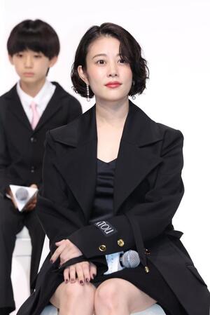 完成報告会に登場した高畑充希＝東京・京橋のＴＯＤＡホール＆カンファレンス東京（撮影・佐々木彰尚）