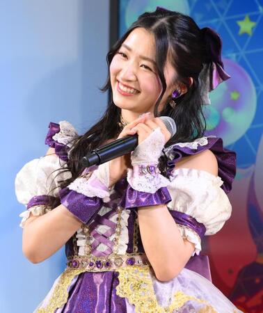 　東京おもちゃショーに登場した超ときめき♡宣伝部・杏ジュリア（撮影・堀内翔）