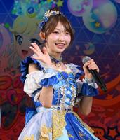 　東京おもちゃショーに登場した超ときめき♡宣伝部・辻野かなみ（撮影・堀内翔）