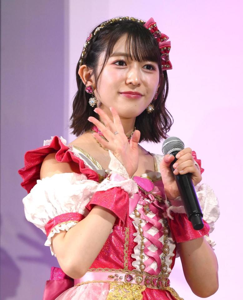 　東京おもちゃショーに登場した超ときめき♡宣伝部・小泉遥香（撮影・堀内翔）