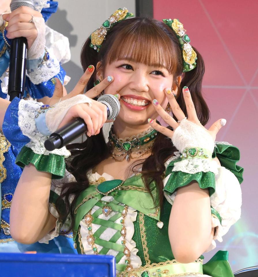 　東京おもちゃショーに登場した超ときめき♡宣伝部・吉川ひより（撮影・堀内翔）