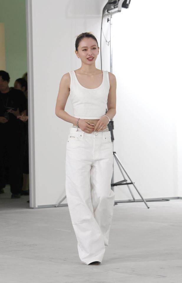 　イベントに登場した山本舞香（撮影・佐々木彰尚）