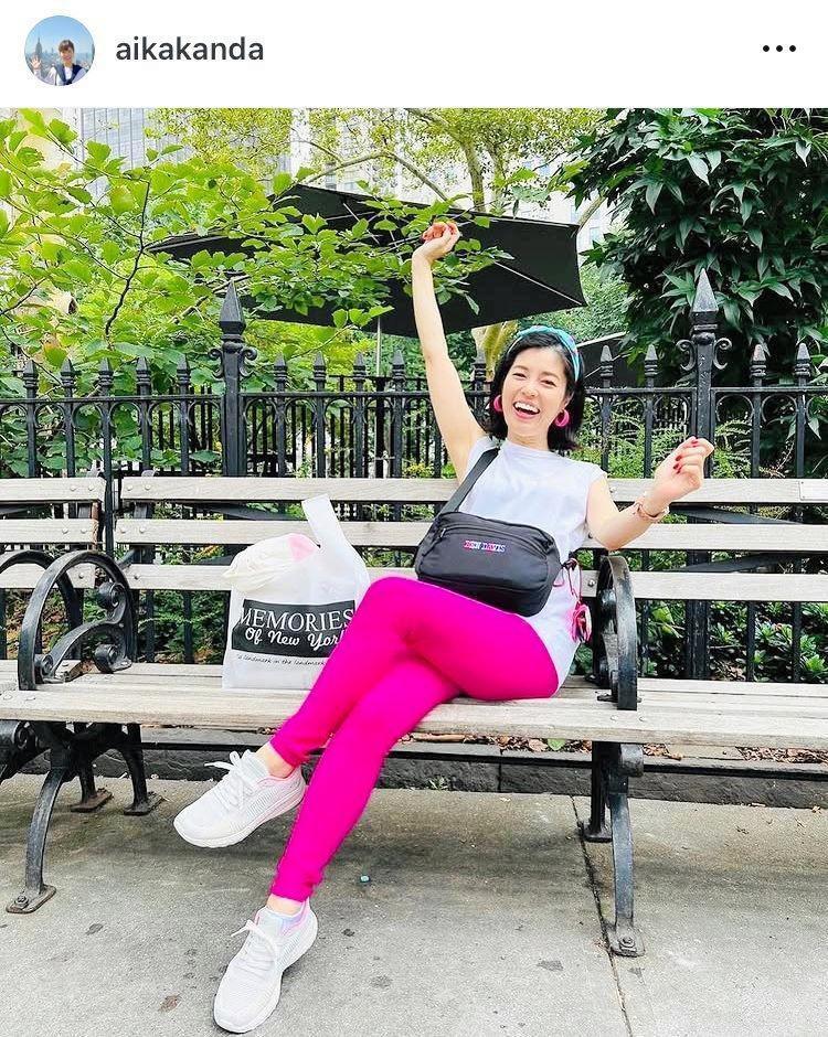 　ＮＹで。神田愛花のインスタグラム＠ａｉｋａｋａｎｄａ（２３年８月２９日付）より