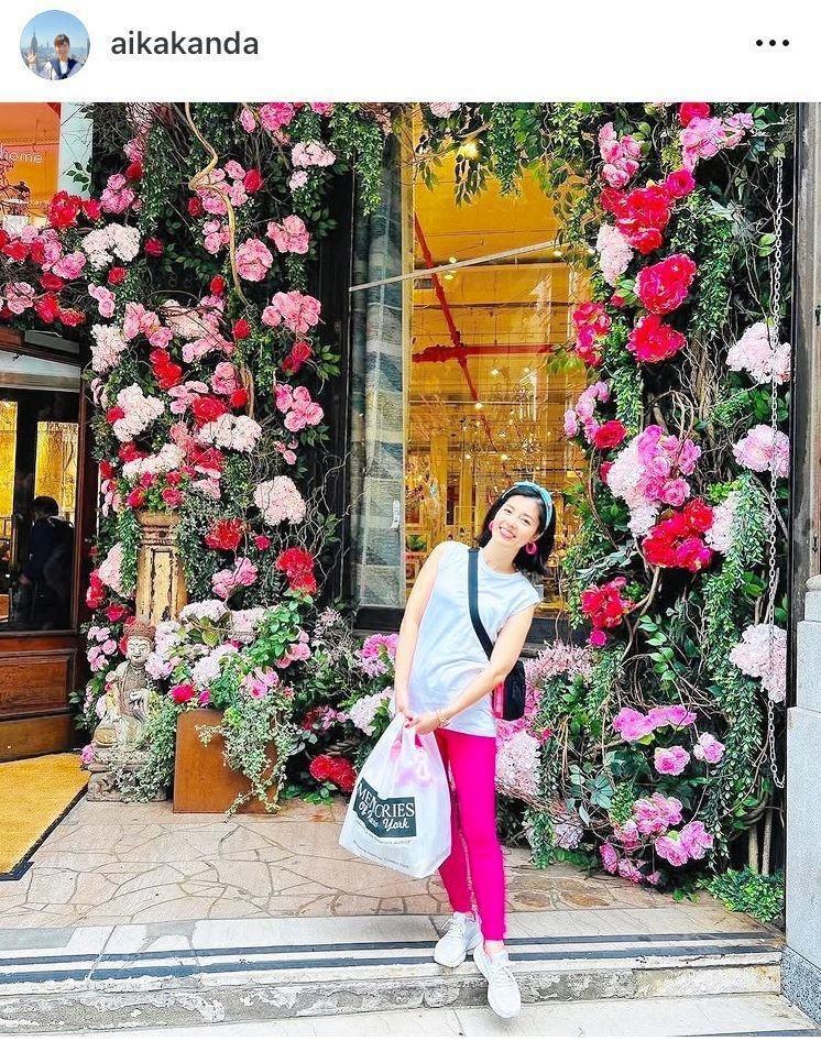 　ＮＹで。神田愛花のインスタグラム＠ａｉｋａｋａｎｄａ（２３年８月２９日付）より