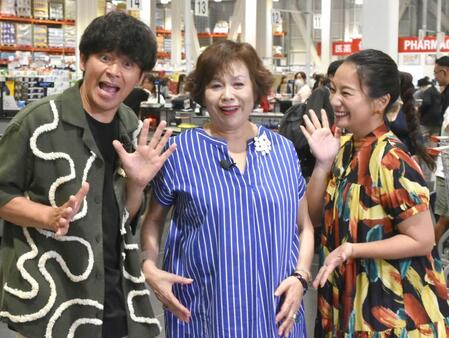 　（左から）ますだおかだ・岡田圭右、上沼恵美子、三船美佳