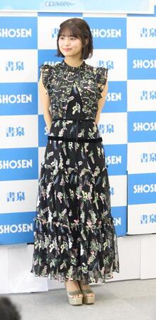 　取材に応じる北野瑠華