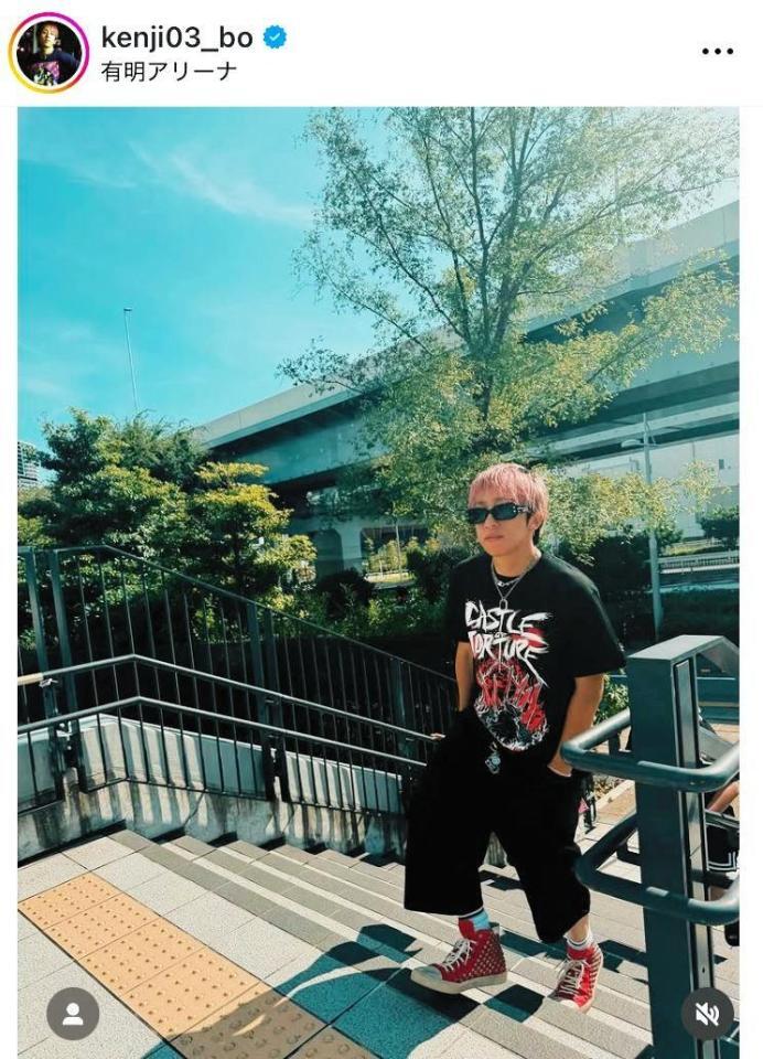　ｋｅｎｊｉ０３のインスタグラム＠ｋｅｎｊｉ０３＿ｂｏ（８月１７日付）より 