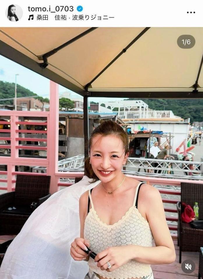 　板野友美のインスタグラム＠ｔｏｍｏ．ｉ＿０７０３より 