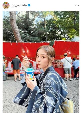 　内田理央のインスタグラム＠ｒｉｏ＿ｕｃｈｉｄａから
