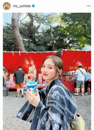 　内田理央のインスタグラム＠ｒｉｏ＿ｕｃｈｉｄａから
