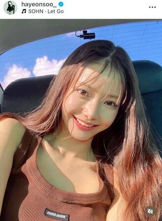 　ハ・ヨンスのインスタグラム＠ｈａｙｅｏｎｓｏｏ＿より 