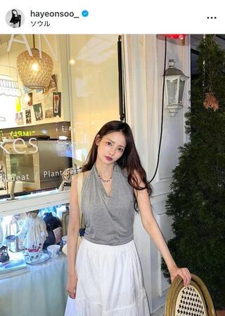 　ハ・ヨンスのインスタグラム＠ｈａｙｅｏｎｓｏｏ＿より 