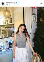　ハ・ヨンスのインスタグラム＠ｈａｙｅｏｎｓｏｏ＿より 