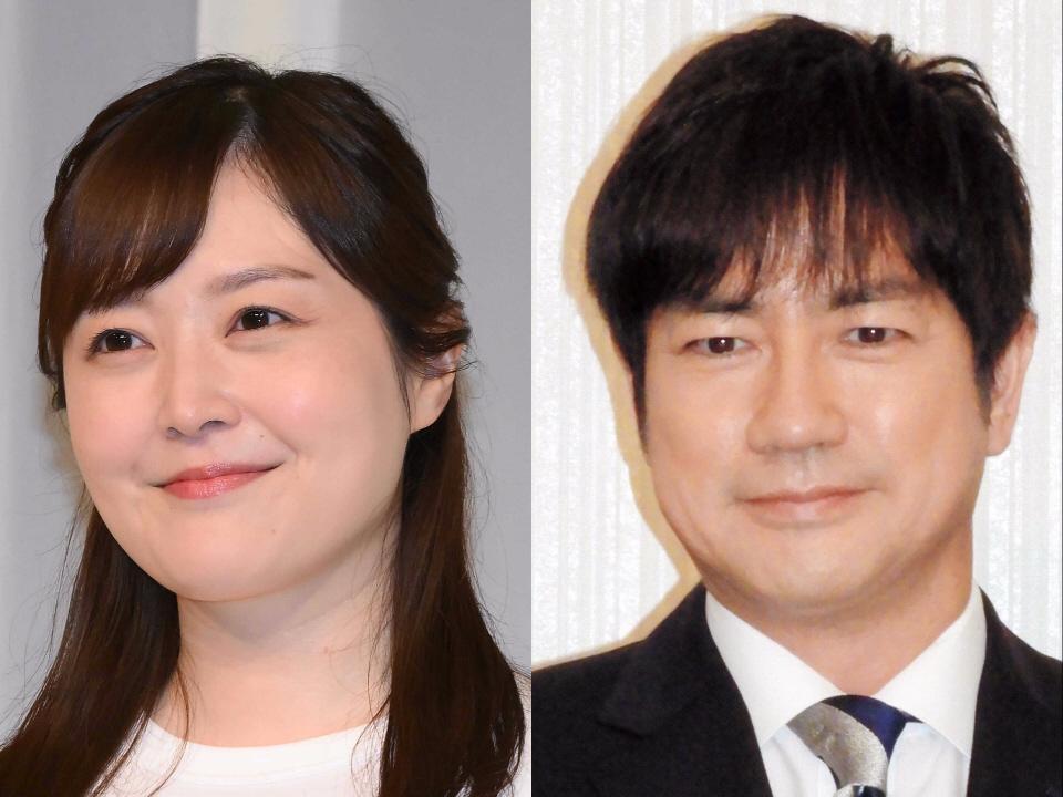 　水卜麻美アナ（左）と羽鳥慎一アナ