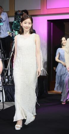 　イベントに登場した田中みな実（撮影・石井剣太郎）