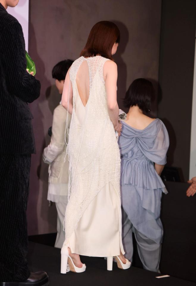 　降壇する田中みな実（撮影・石井剣太郎）