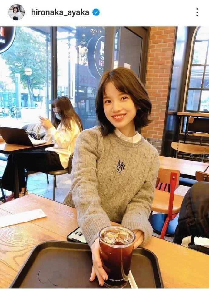 弘中綾香アナウンサーインスタグラム（＠ｈｉｒｏｎａｋａ＿ａｙａｋａ）より。