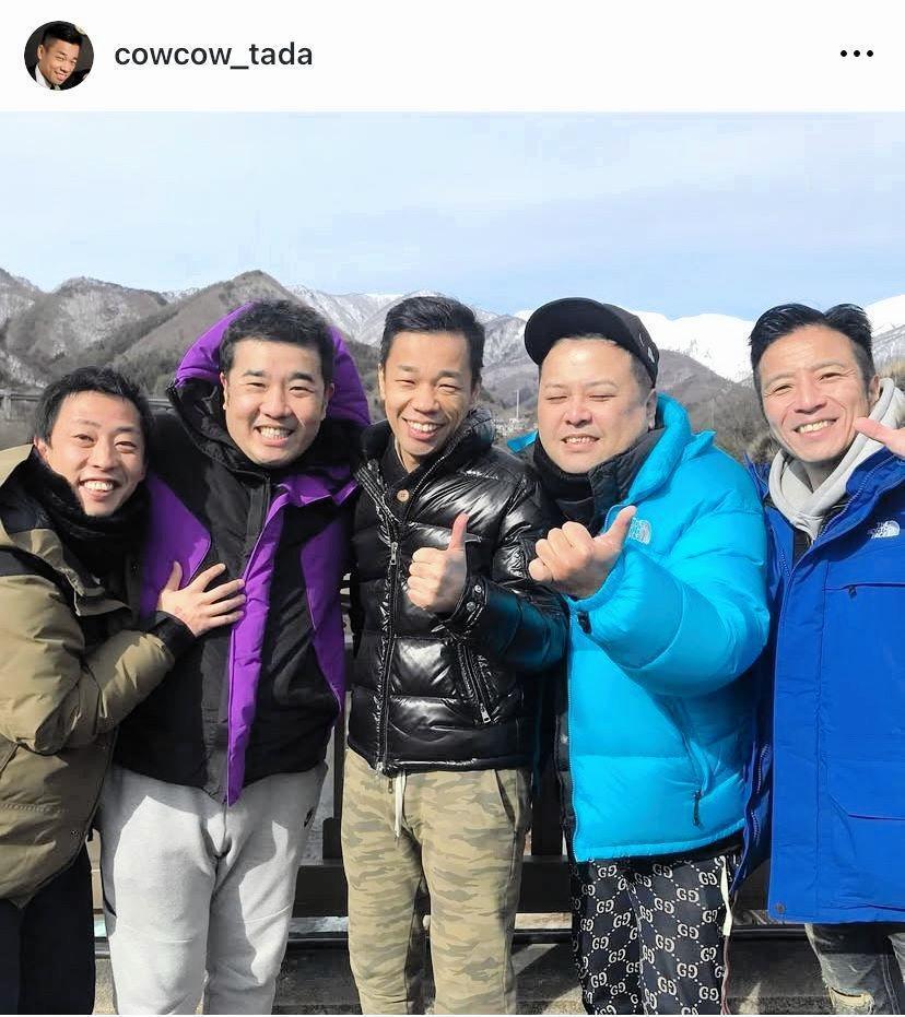 バンジー企画の参加メンバー。和やかなように見えるけど…。多田健二のインスタグラム＠ｃｏｗｃｏｗ＿ｔａｄａより