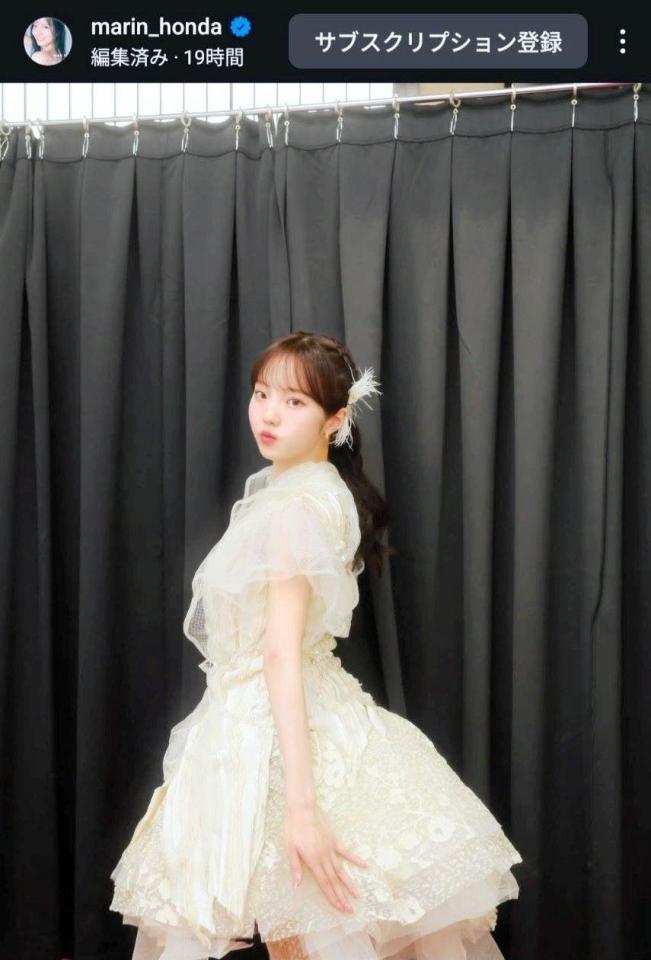 本田真凜のインスタグラム＠ｍａｒｉｎ＿ｈｏｎｄａから