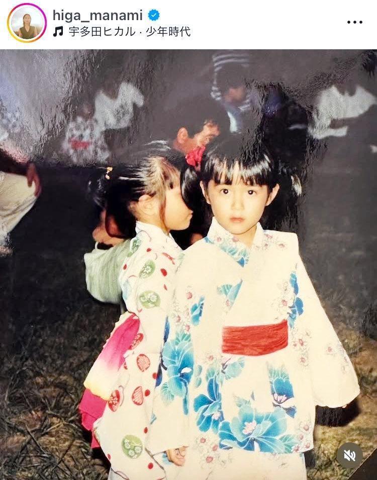 　かわいすぎる！幼少期の比嘉愛未。７月１０日付のインスタグラム＠ｈｉｇａ＿ｍａｎａｍｉより 