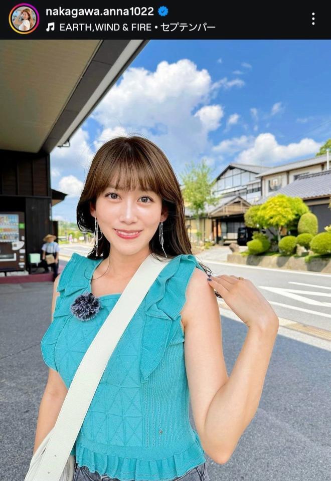 　中川安奈アナウンサーのインスタグラム＠ｎａｋａｇａｗａ．ａｎｎａ１０２２から