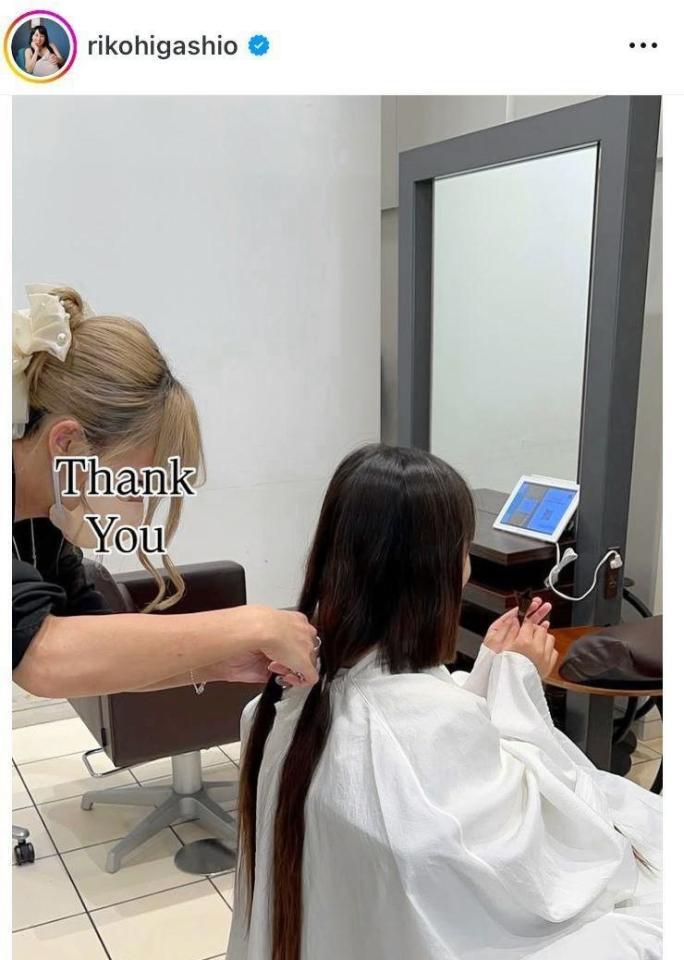 　東尾理子のインスタグラム＠ｒｉｋｏｈｉｇａｓｈｉｏより 