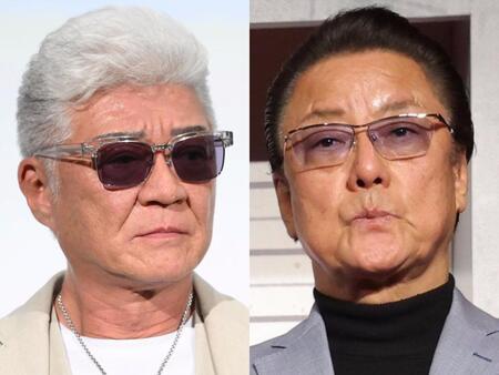 　小沢仁志（左）と白竜