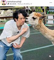 　現在の姿。アルパカと髪形が似てる？？ｗ庄司智春のインスタグラム＠ｔｏｍｏｈａｒｕｓｈｏｊｉより