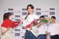 　グランプリに輝いた水戸虹一輝（撮影・石井剣太郎）