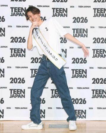 　グランプリに輝いた水戸虹一輝さん（撮影・石井剣太郎）