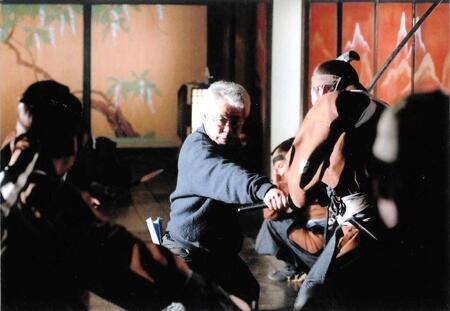 　ドラマ「隠密奉行朝比奈」（１９８１～１９８２年フジテレビ）撮影時の菅原俊夫さん