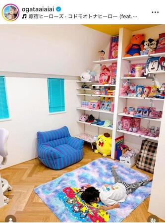 かわいいが詰まった娘の部屋。尾形あいさんのインスタグラム＠ｏｇａｔａａｉａｉａｉより