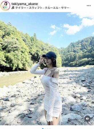 瀧山あかねのインスタグラム＠ｔａｋｉｙａｍａ＿ａｋａｎｅより