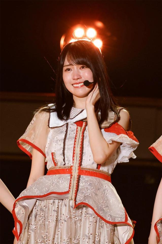 　涙を流す乃木坂４６の賀喜遥香　ⓒ鈴木健太（ＫＥＮＴＡ　Ｉｎｃ．）