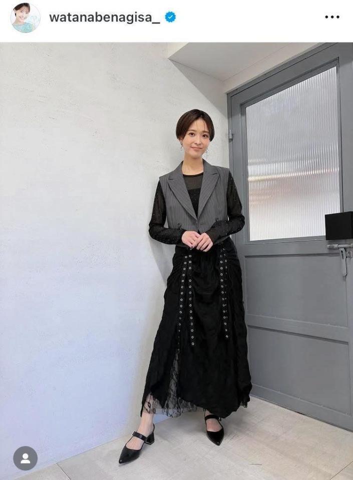 　渡邊渚アナのインスタグラム＠ｗａｔａｎａｂｅｎａｇｉｓａ＿より