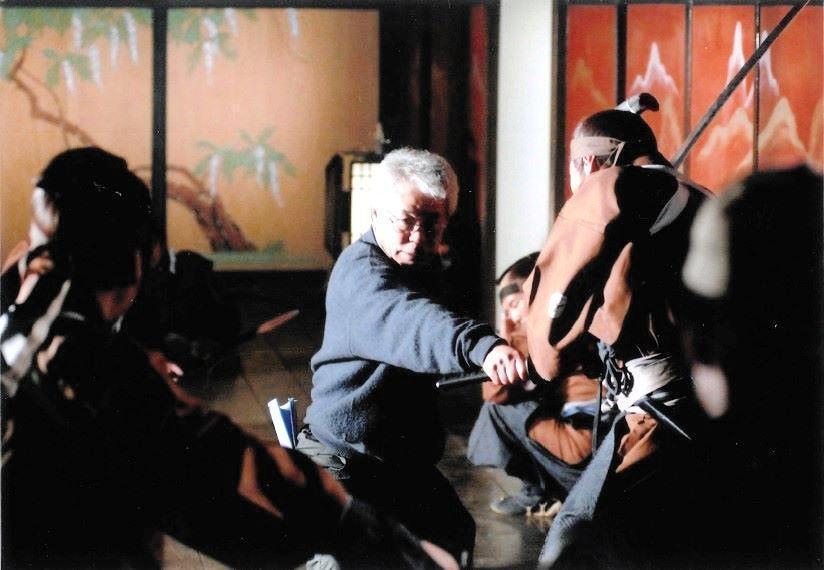 　ドラマ「隠密奉行朝比奈」（１９８１～１９８２年フジテレビ）撮影時の菅原俊夫さん