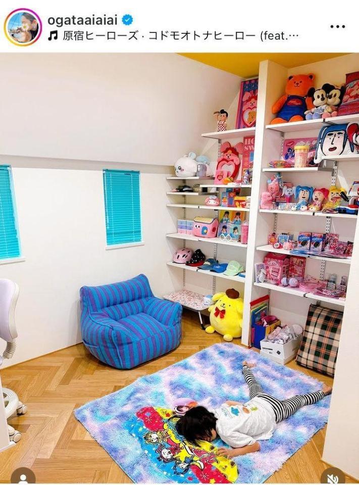 かわいいが詰まった娘の部屋。尾形あいさんのインスタグラム＠ｏｇａｔａａｉａｉａｉより