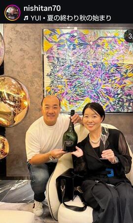 　西村誠司氏のインスタグラム（＠ｎｉｓｈｉｔａｎ７０）より