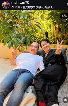 　西村誠司氏のインスタグラム（＠ｎｉｓｈｉｔａｎ７０）より