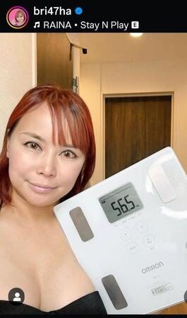 　浜田ブリトニーのインスタグラム（＠ｂｒｉ４７ｈａ）より