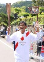 　２０２１年４月、東京五輪の聖火ランナーを務めた谷口浩美氏