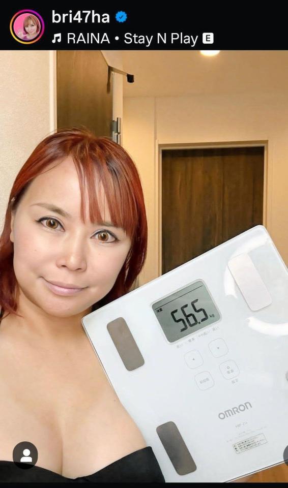 　浜田ブリトニーのインスタグラム（＠ｂｒｉ４７ｈａ）より