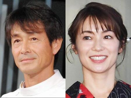 　吉田栄作（左）と内山理名