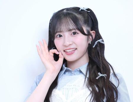 　ＡＫＢ４８の秋山由奈（撮影・金田祐二）