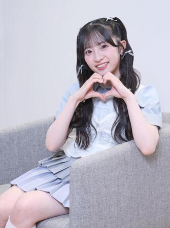 　ＡＫＢ４８の秋山由奈（撮影・金田祐二）