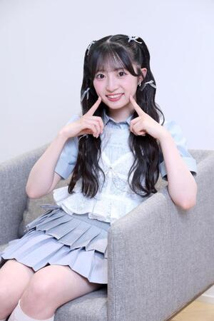 　ＡＫＢ４８の秋山由奈（撮影・金田祐二）