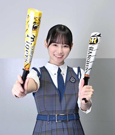 　阪神への熱い思いを語った日向坂４６・高井俐香（撮影・伊藤笙子）