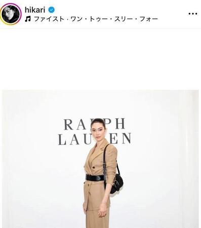 　森星のインスタグラム＠ｈｉｋａｒｉより