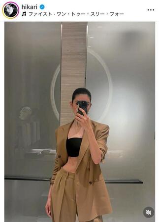 　森星のインスタグラム＠ｈｉｋａｒｉより