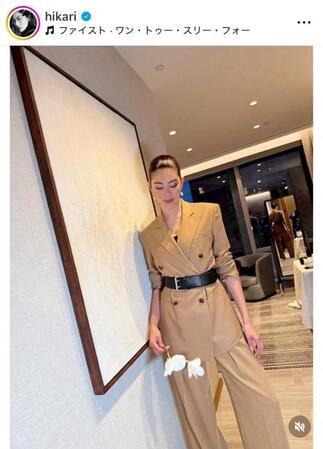 　森星のインスタグラム＠ｈｉｋａｒｉより